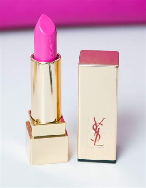 ysl lippenstift nr 12 fhucsia|YSL fuchsia lips.